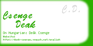csenge deak business card